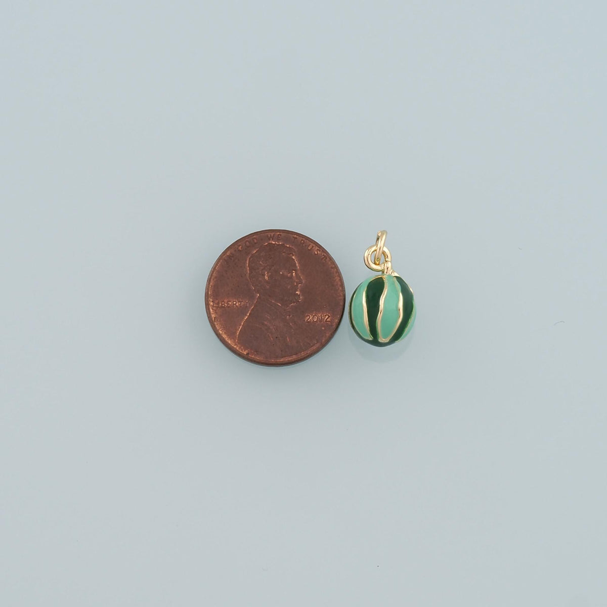 18K Gold Filled Hand Enamel Charm Pendant for Jewelry Making