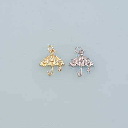 18K Gold Filled Hand CZ Charm Pendant for Jewelry Making