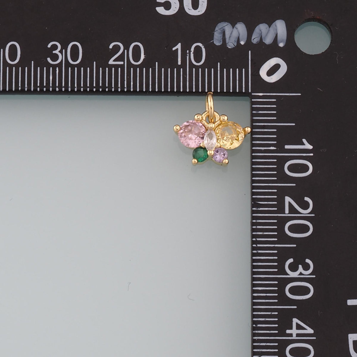 Gold Butterfly Charms,18K Gold Filled Butterfly Pendant,CZ Micro Pave Butterfly Charm Bracelet Necklace for DIY Jewelry Makin