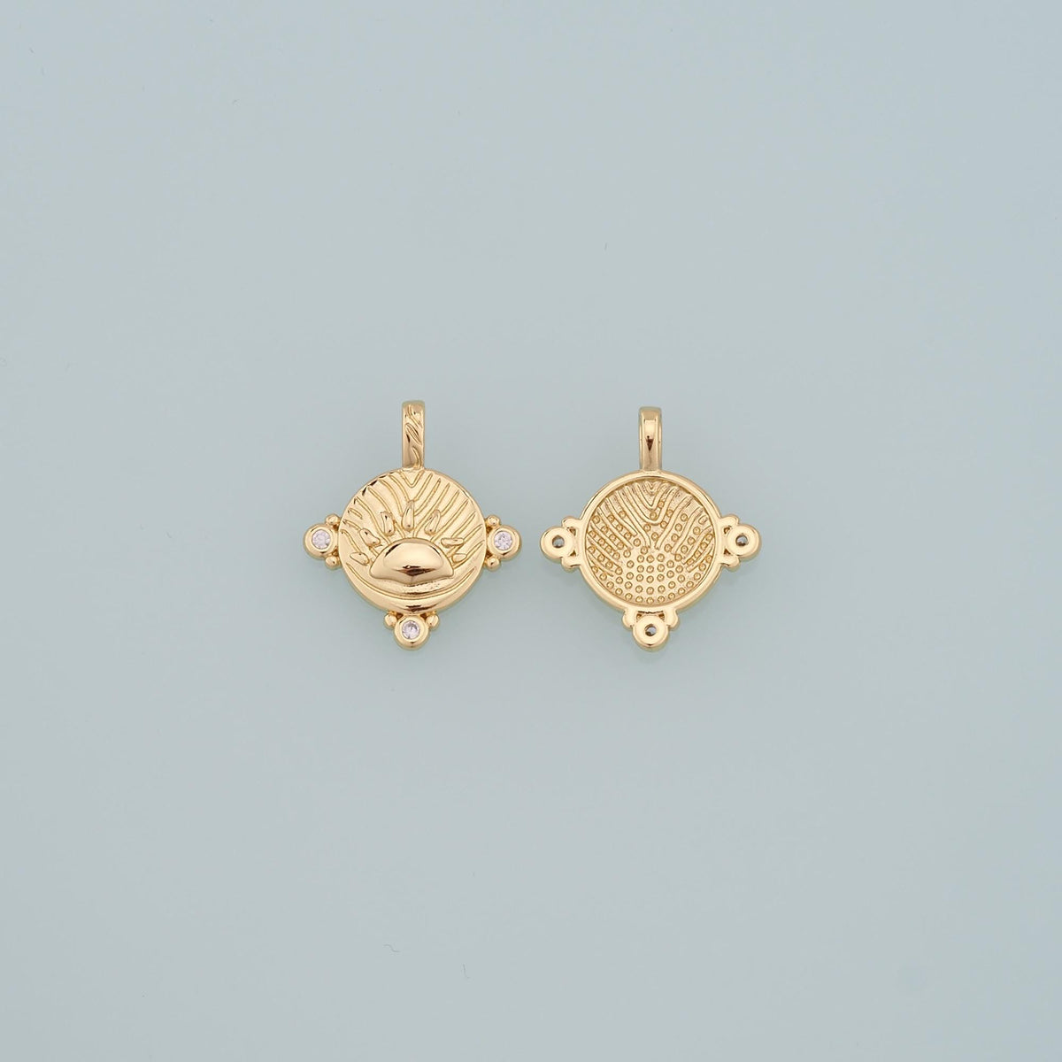 Gold Paw Charms,18K Gold Filled Cat Paw Pendant,CZ Micro Pave Dog Paw Charm Bracelet Necklace for DIY Jewelry Making Supply