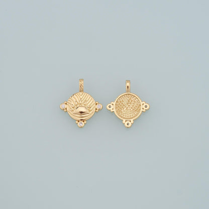 Gold Paw Charms,18K Gold Filled Cat Paw Pendant,CZ Micro Pave Dog Paw Charm Bracelet Necklace for DIY Jewelry Making Supply