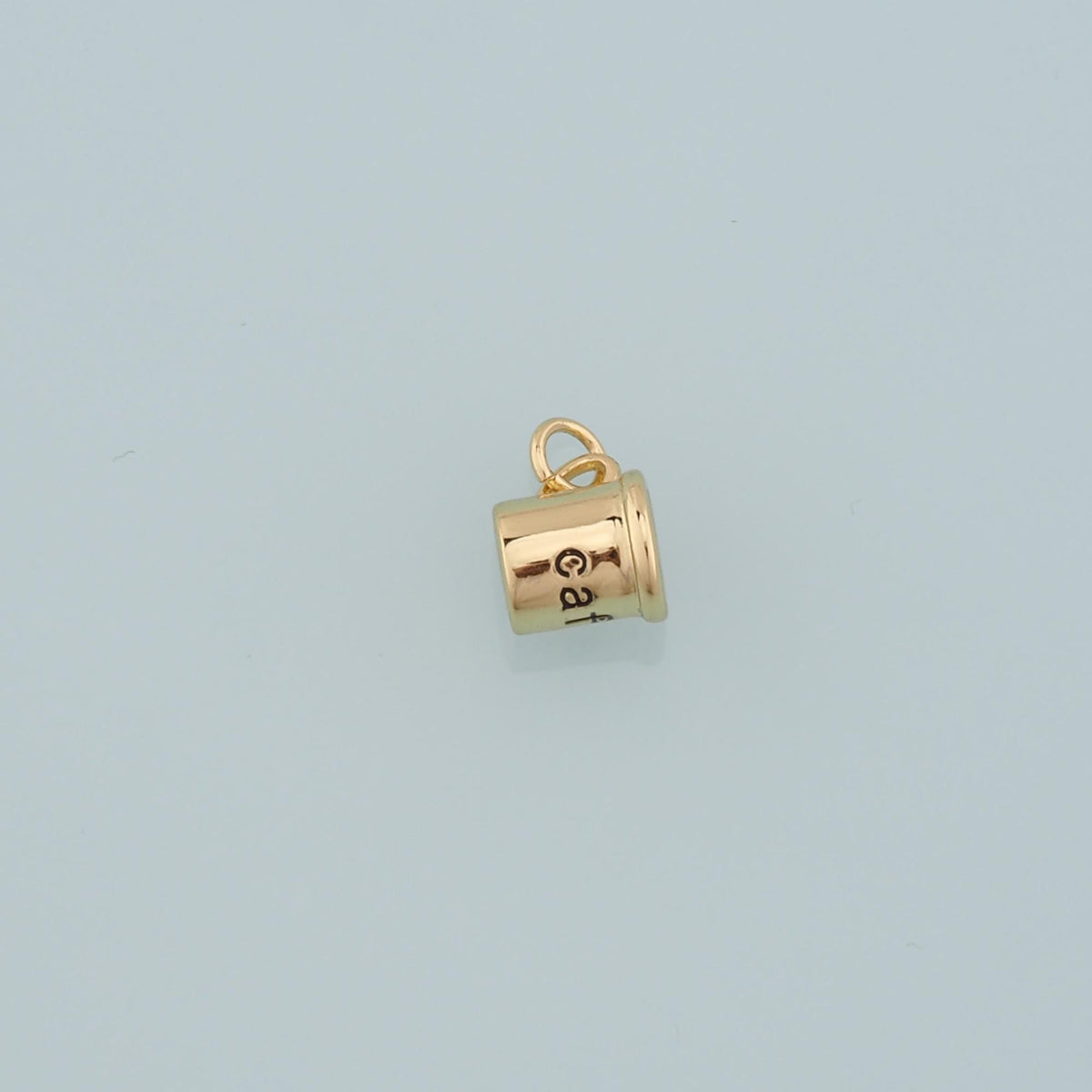 Gold Cup Charms,18K Gold Filled Coffee Cup Pendant,Cup Charm Bracelet Necklace for DIY Jewelry Making Supply
