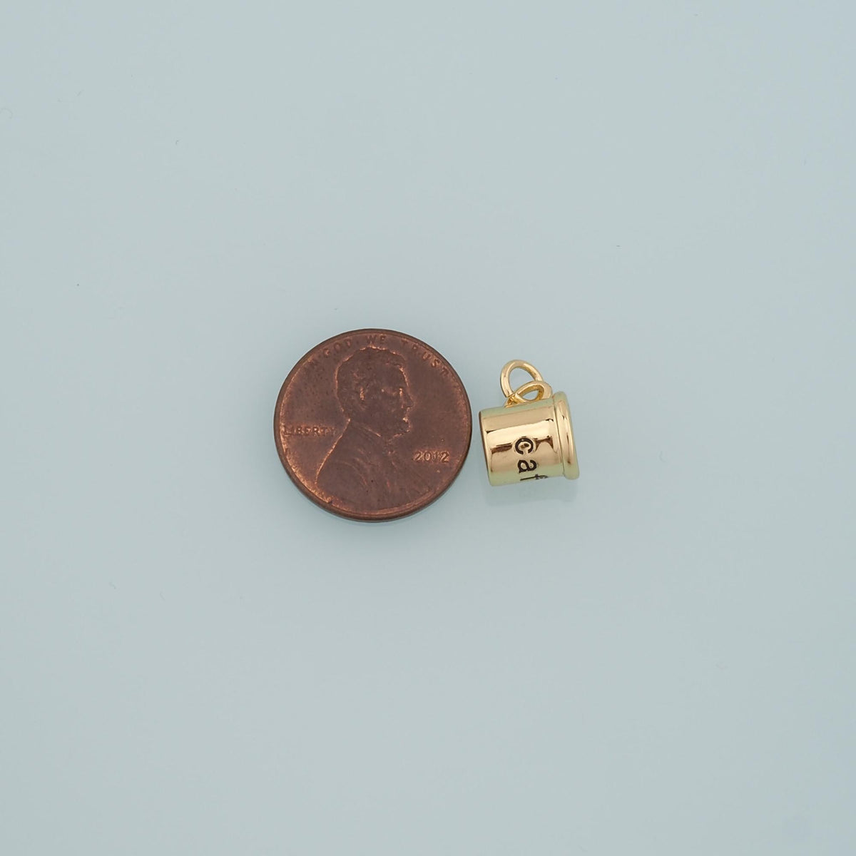 Gold Cup Charms,18K Gold Filled Coffee Cup Pendant,Cup Charm Bracelet Necklace for DIY Jewelry Making Supply