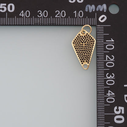 18K Gold Filled Hand CZ Charm Pendant for Jewelry Making