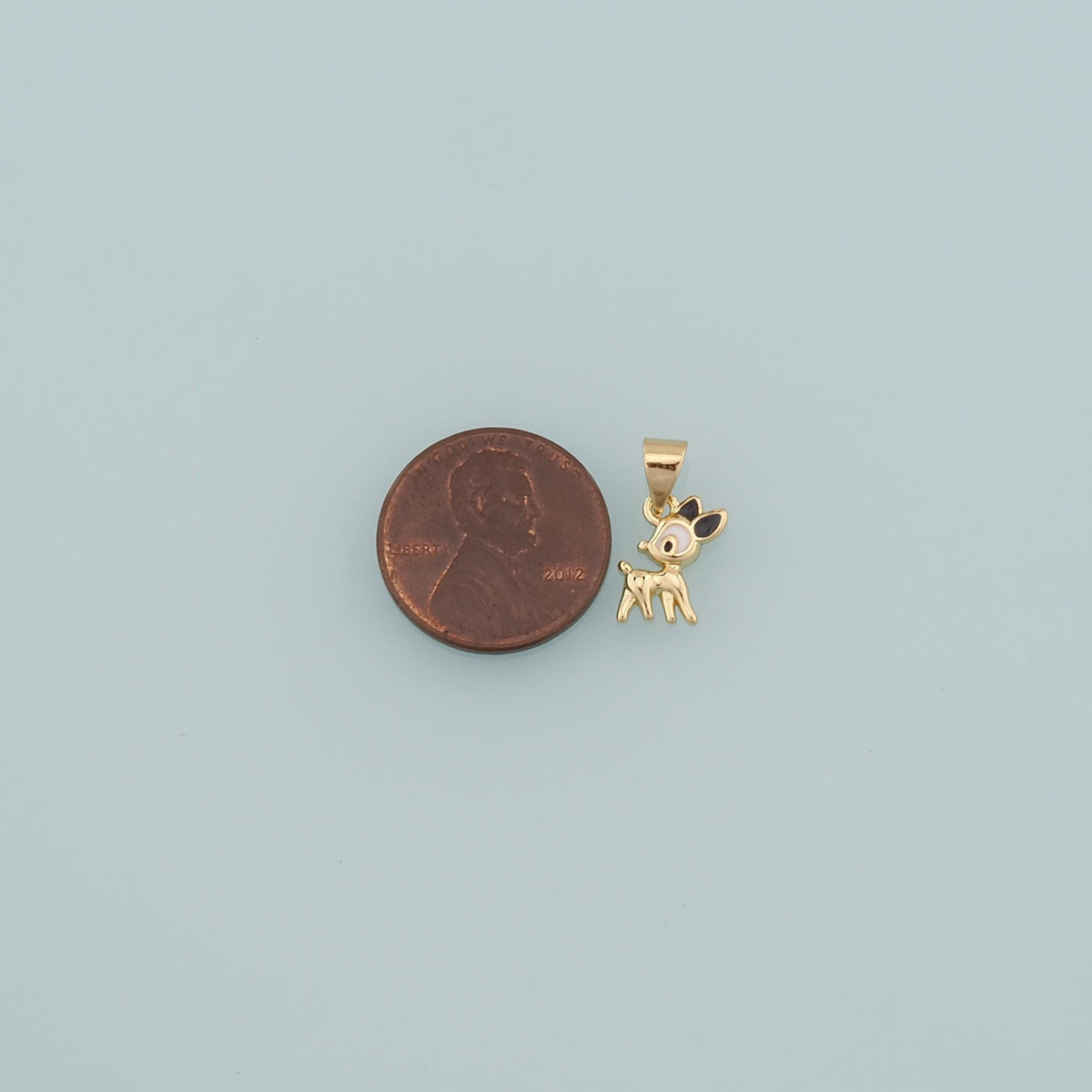 18K Gold Filled Hand Enamel Charm Pendant for Jewelry Making