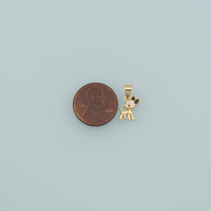 18K Gold Filled Hand Enamel Charm Pendant for Jewelry Making
