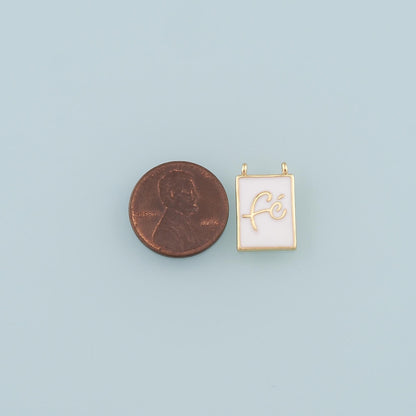 18K Gold Filled Hand Enamel Charm Pendant for Jewelry Making