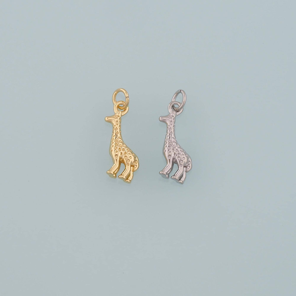 Gold Animal Charms,18K Gold Filled Giraffe Pendant,Dainty Giraffe Charm Bracelet Necklace for DIY Jewelry Making Supply