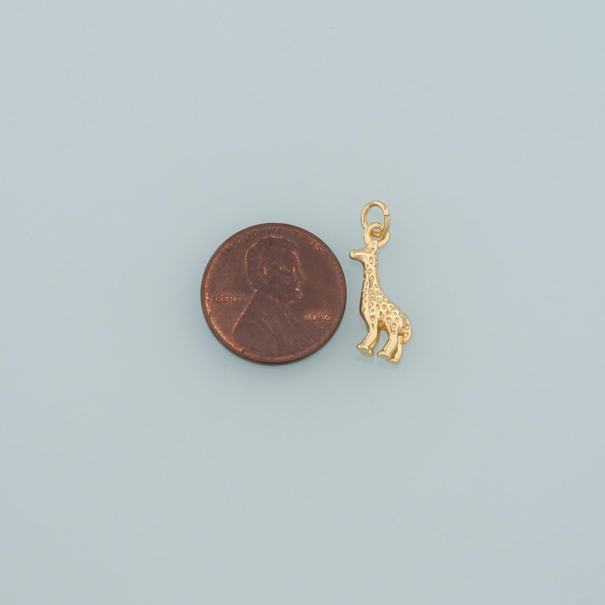 Gold Animal Charms,18K Gold Filled Giraffe Pendant,Dainty Giraffe Charm Bracelet Necklace for DIY Jewelry Making Supply
