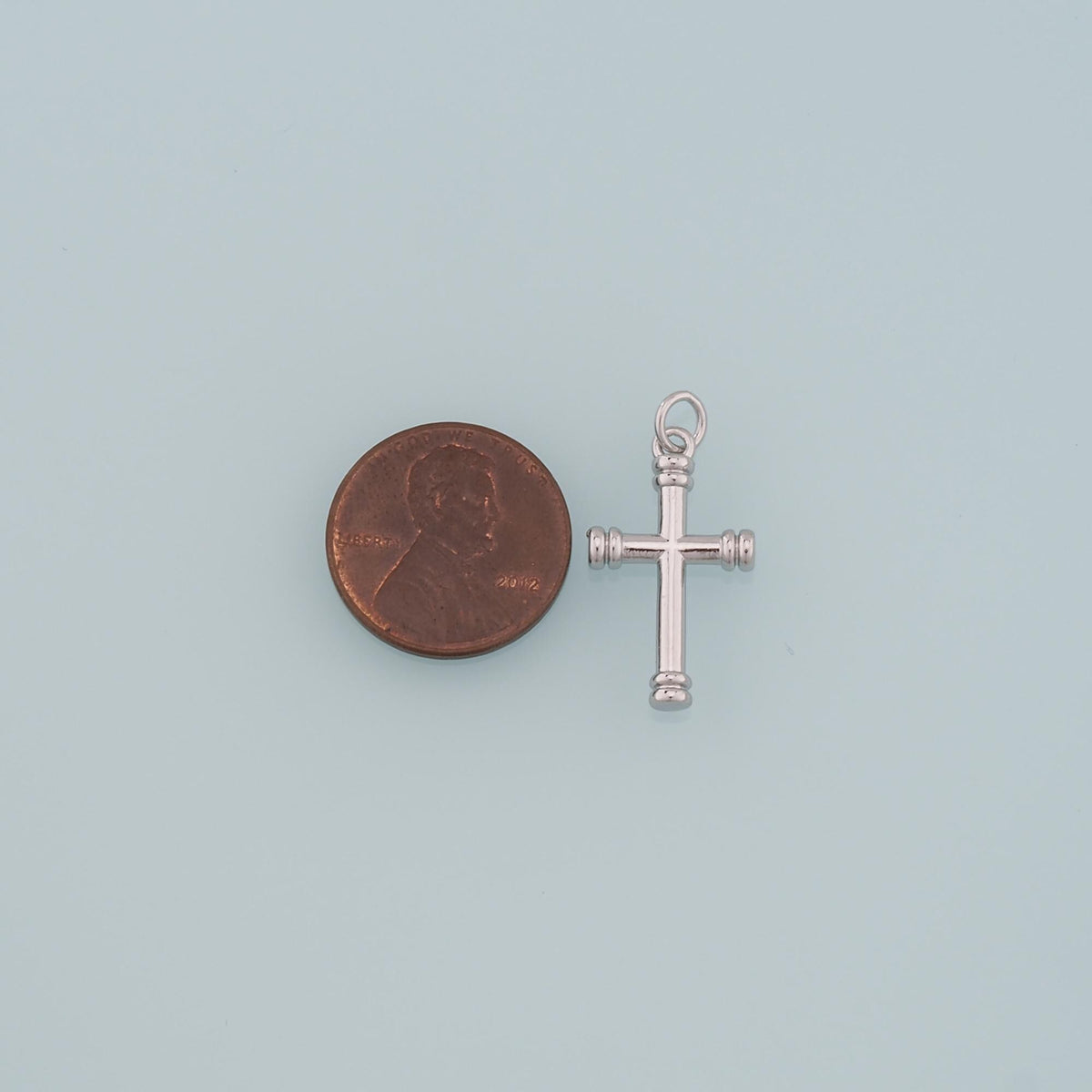 Gold Cross Charms,18K Gold Filled Cross Pendant,Religion Charm Bracelet Necklace for DIY Jewelry Making Supply