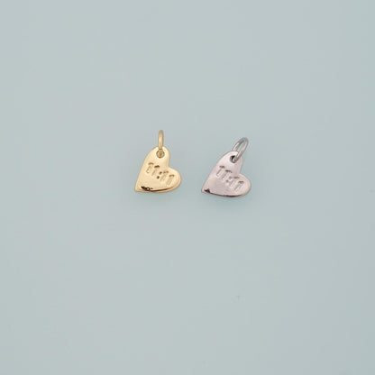 Gold Angel Numbers Charms,18K Gold Filled 11:11 Pendant,Heart Charm Bracelet Necklace for DIY Jewelry Making Supply