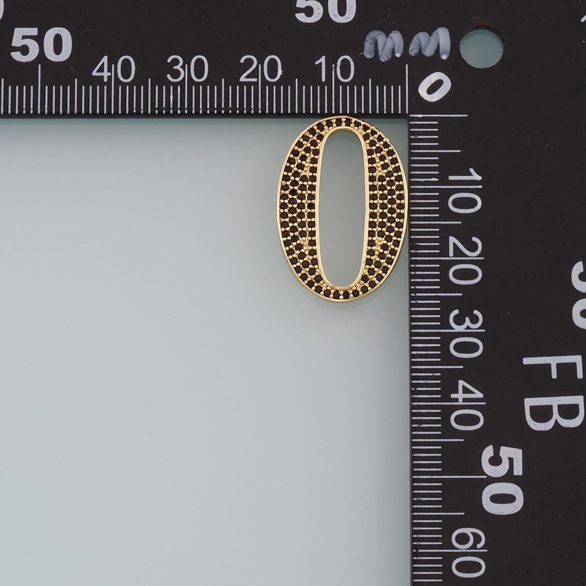 18K Gold Filled Hand CZ Charm Pendant for Jewelry Making