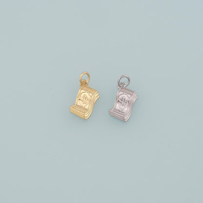 Gold Dollar Charms,18K Gold Filled Money Pendant,Dollar Charm Bracelet Necklace for DIY Jewelry Making Supply