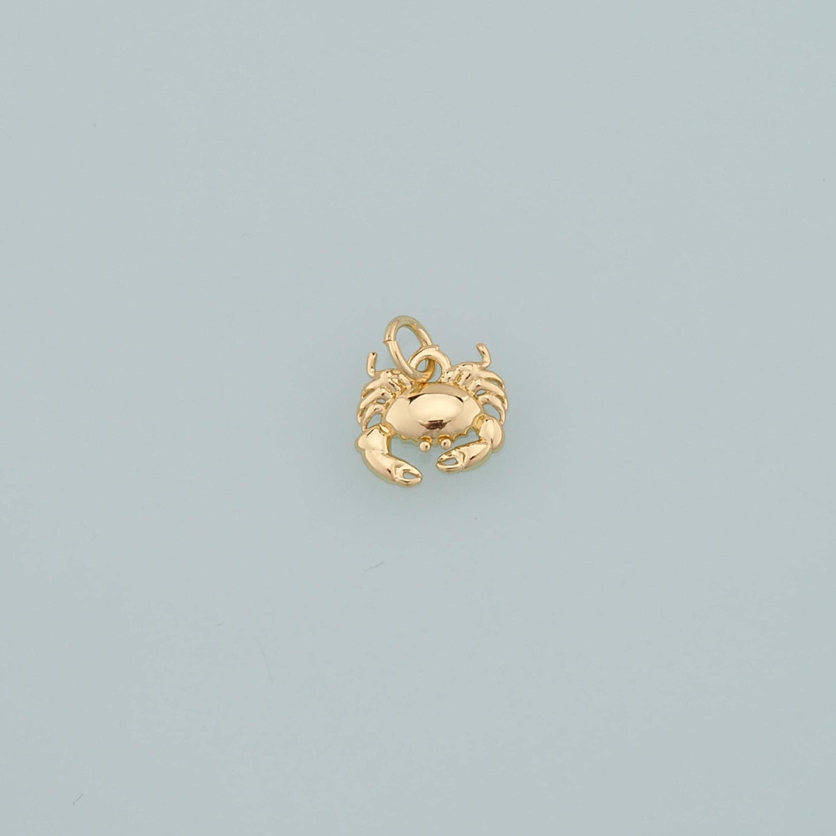 Gold Marine Life Charms,18K Gold Filled Crab Pendant,Crab Charms Bracelet Necklace for DIY Jewelry Making Supply