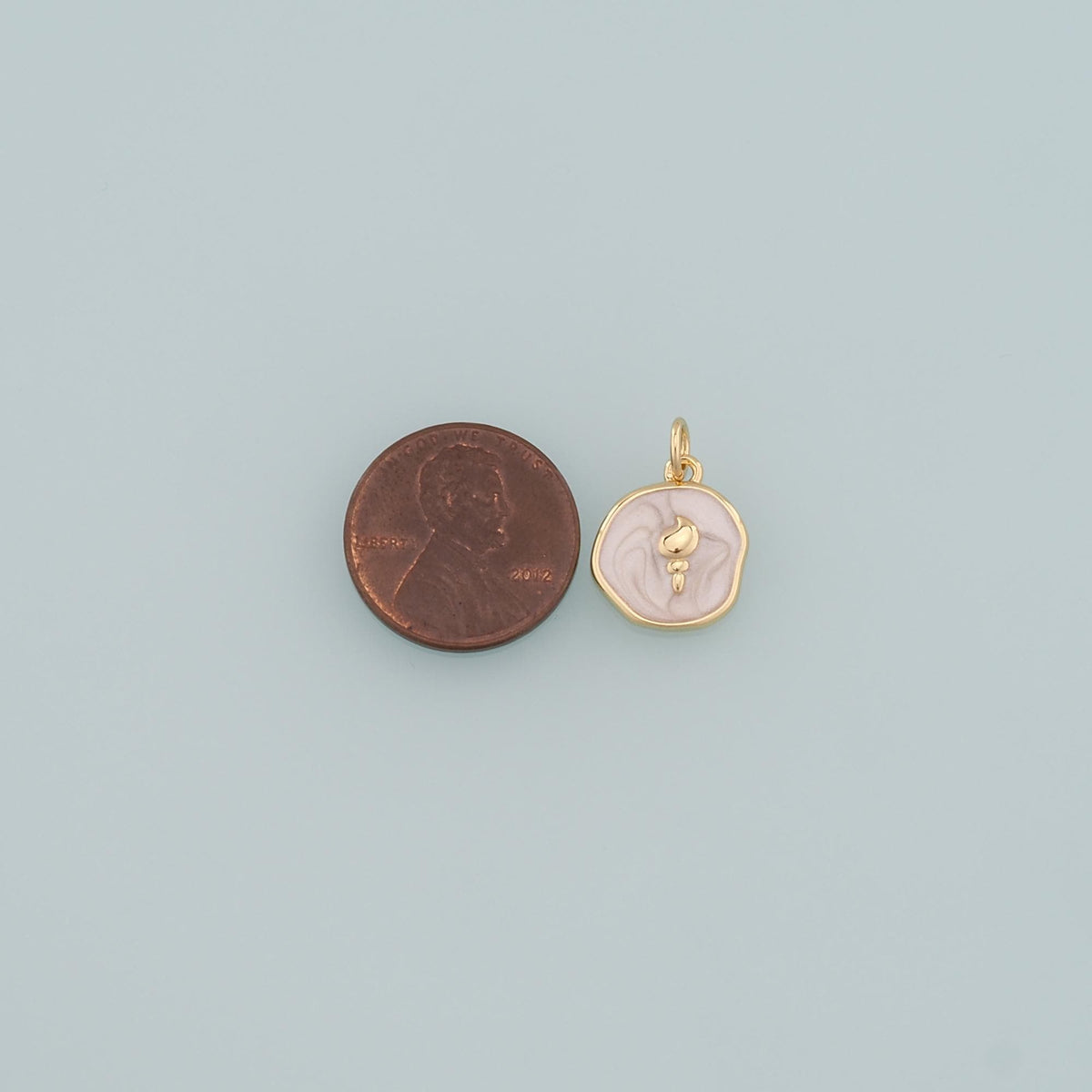Gold Conch Charms,18K Gold Filled Conch Pendant,Enamel Conch Shell Charm Bracelet Necklace for DIY Jewelry Making Supply