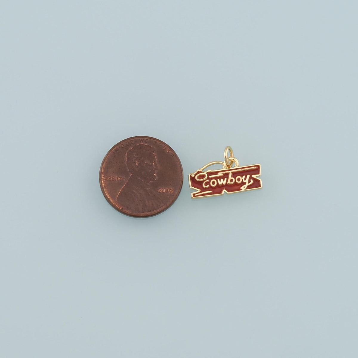 18K Gold Filled Hand Enamel Charm Pendant for Jewelry Making