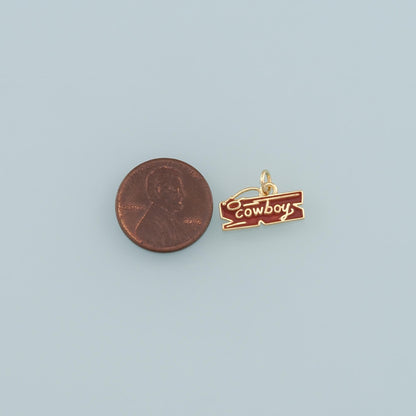 18K Gold Filled Hand Enamel Charm Pendant for Jewelry Making