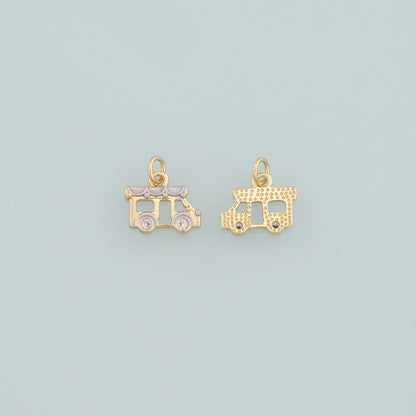 18K Gold Filled Hand Charm Pendant for Jewelry Making