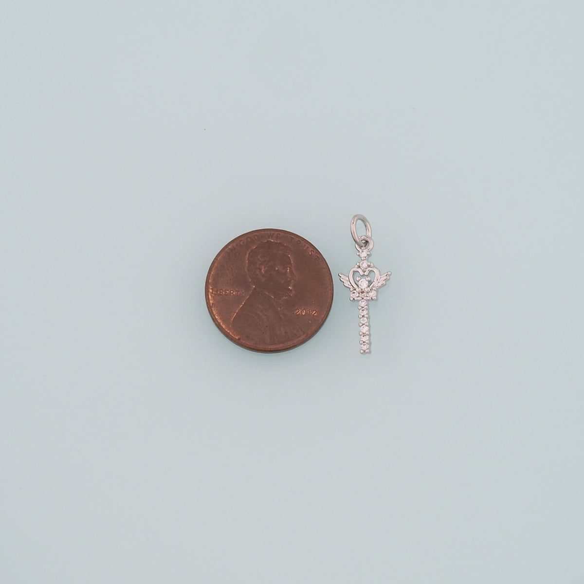 18K Gold Filled Cubic Zirconia Charm Pendant for Jewelry Making