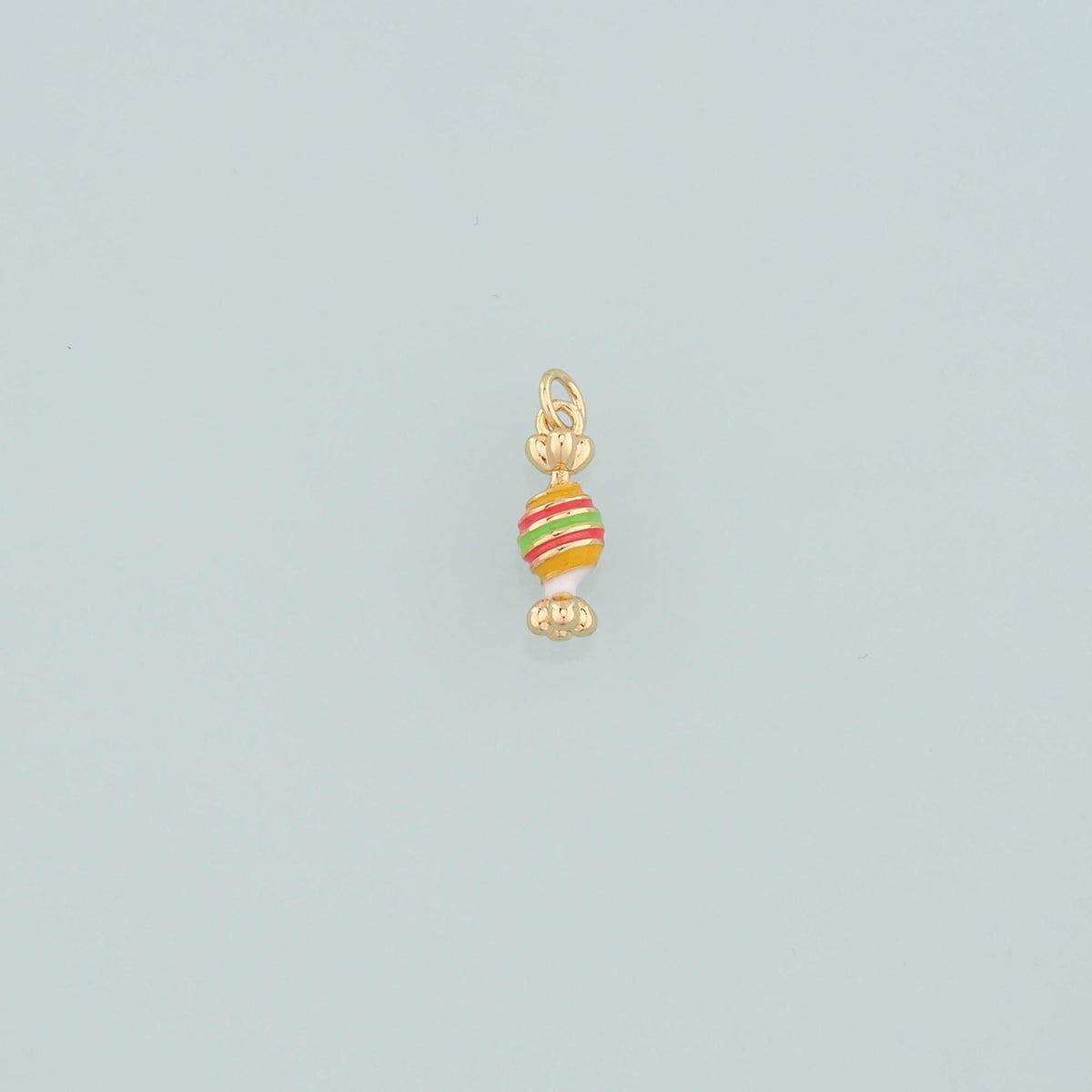 18K Gold Filled Hand Enamel Charm Pendant for Jewelry Making