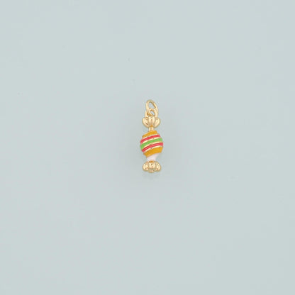 18K Gold Filled Hand Enamel Charm Pendant for Jewelry Making