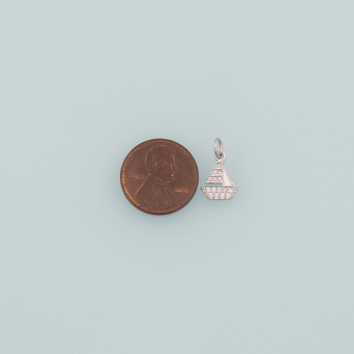 18K Gold Filled Hand CZ Charm Pendant for Jewelry Making