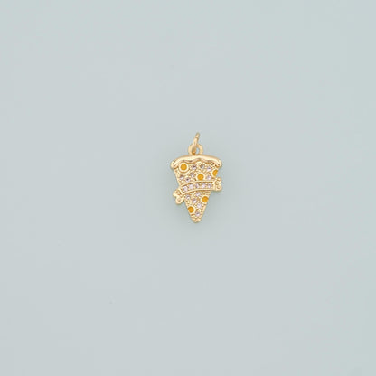 18K Gold Filled Hand CZ Charm Pendant for Jewelry Making
