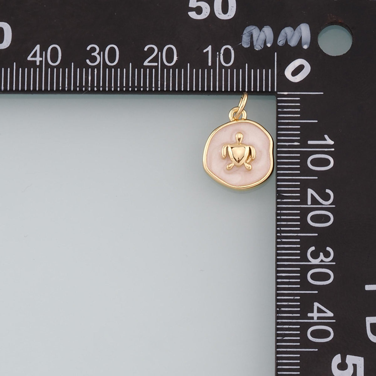 Gold Turtle Charms,18K Gold Filled Turtle Pendant,Enamel Turtle Charm Bracelet Necklace for DIY Jewelry Making Supply