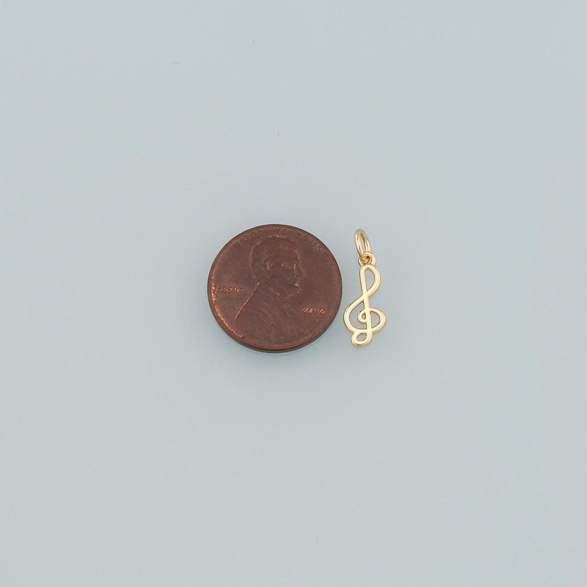 Gold Music Charms,18K Gold Filled Music Pendant,Note Charm Bracelet Necklace for DIY Jewelry Making Supply