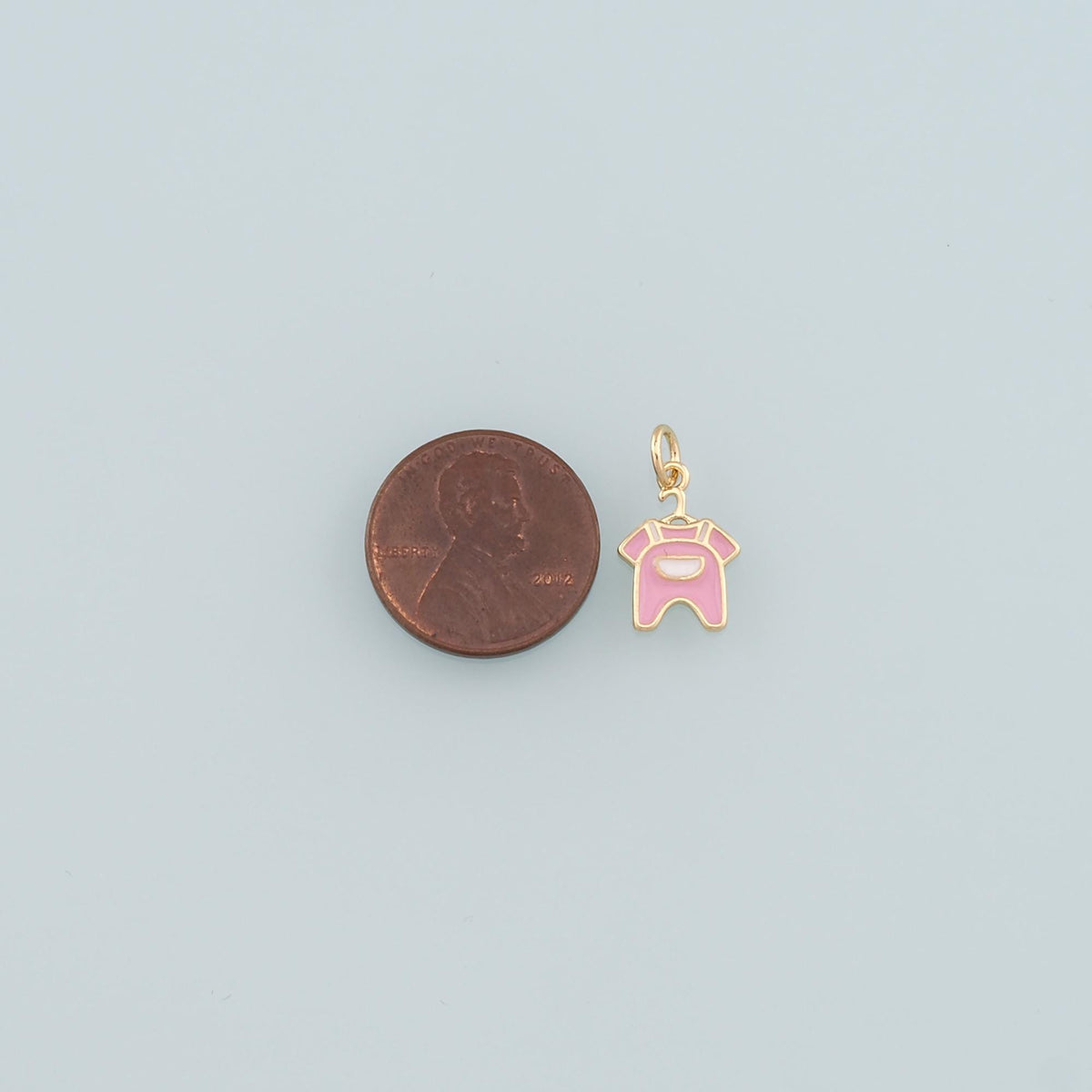 18K Gold Filled Hand Enamel Charm Pendant for Jewelry Making