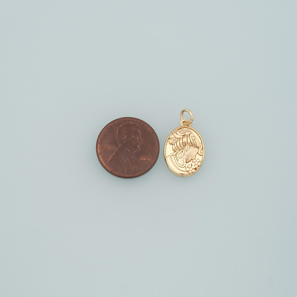 18K Gold Filled Virgin Mary Charm Pendant for Jewelry Making