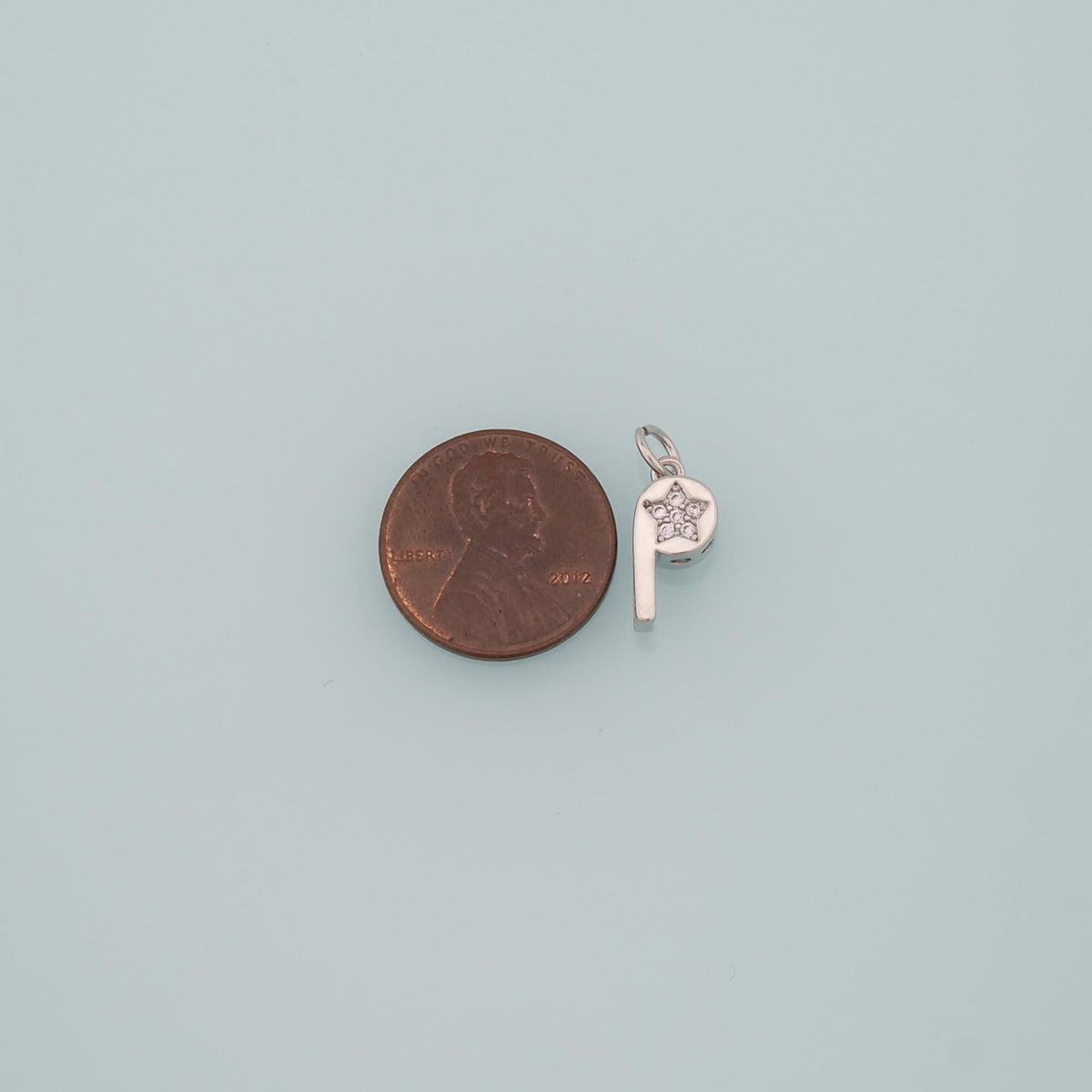 18K Gold Filled Cubic Zirconia Charm Pendant for Jewelry Making