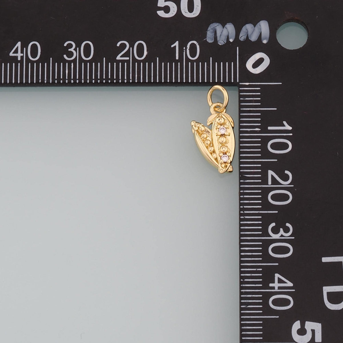 18K Gold Filled Hand CZ Charm Pendant for Jewelry Making
