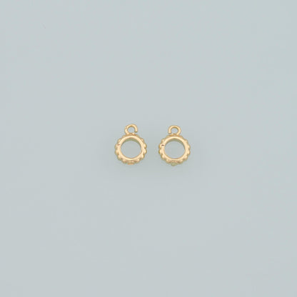 18K Gold Filled Hand Charm Pendant for Jewelry Making
