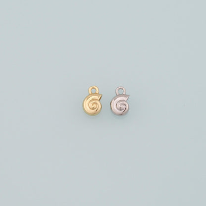 Gold Conch Charms,18K Gold Filled Conch Pendant,Conch Shell Charm Bracelet Necklace for DIY Jewelry Making Supply