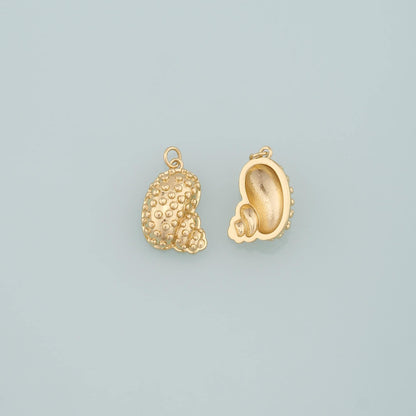 Gold Conch Charms,18K Gold Filled Shell Pendant,Conch Shell Charm Bracelet Necklace for DIY Jewelry Making Supply