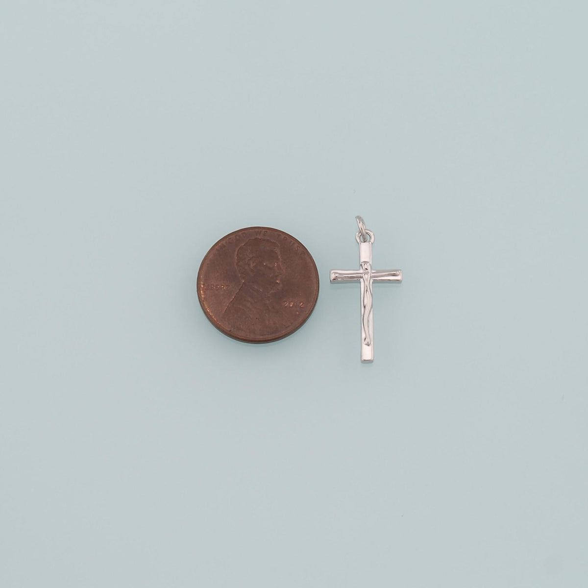 Gold Jesus Charms,18K Gold Filled Cross Pendant,Religion Charm Bracelet Necklace for DIY Jewelry Making Supply
