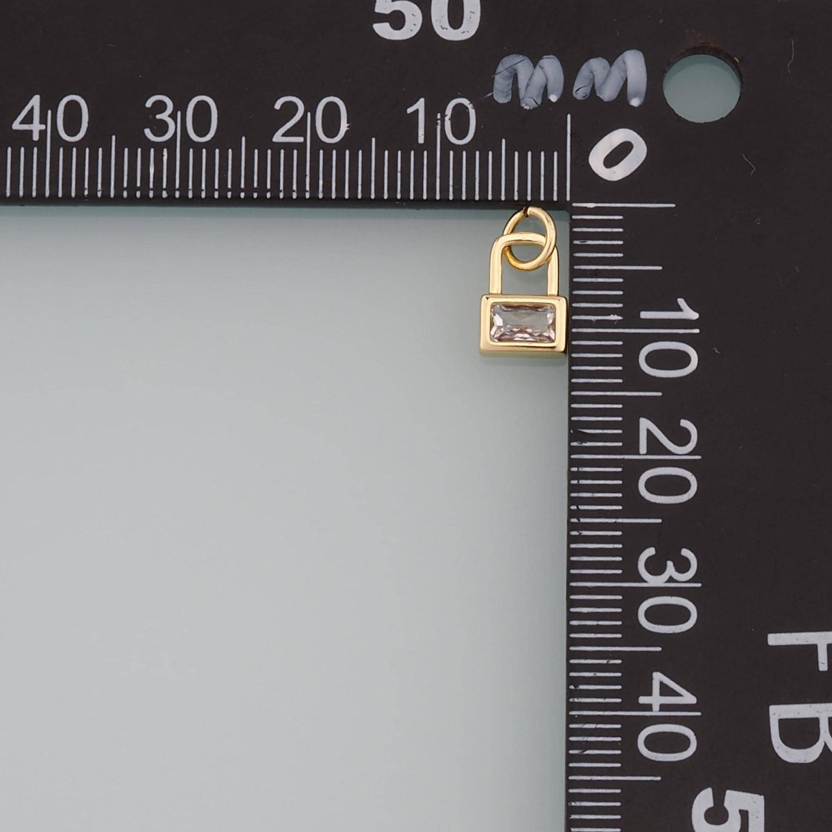 18K Gold Filled Key Charm Pendant for Jewelry Making
