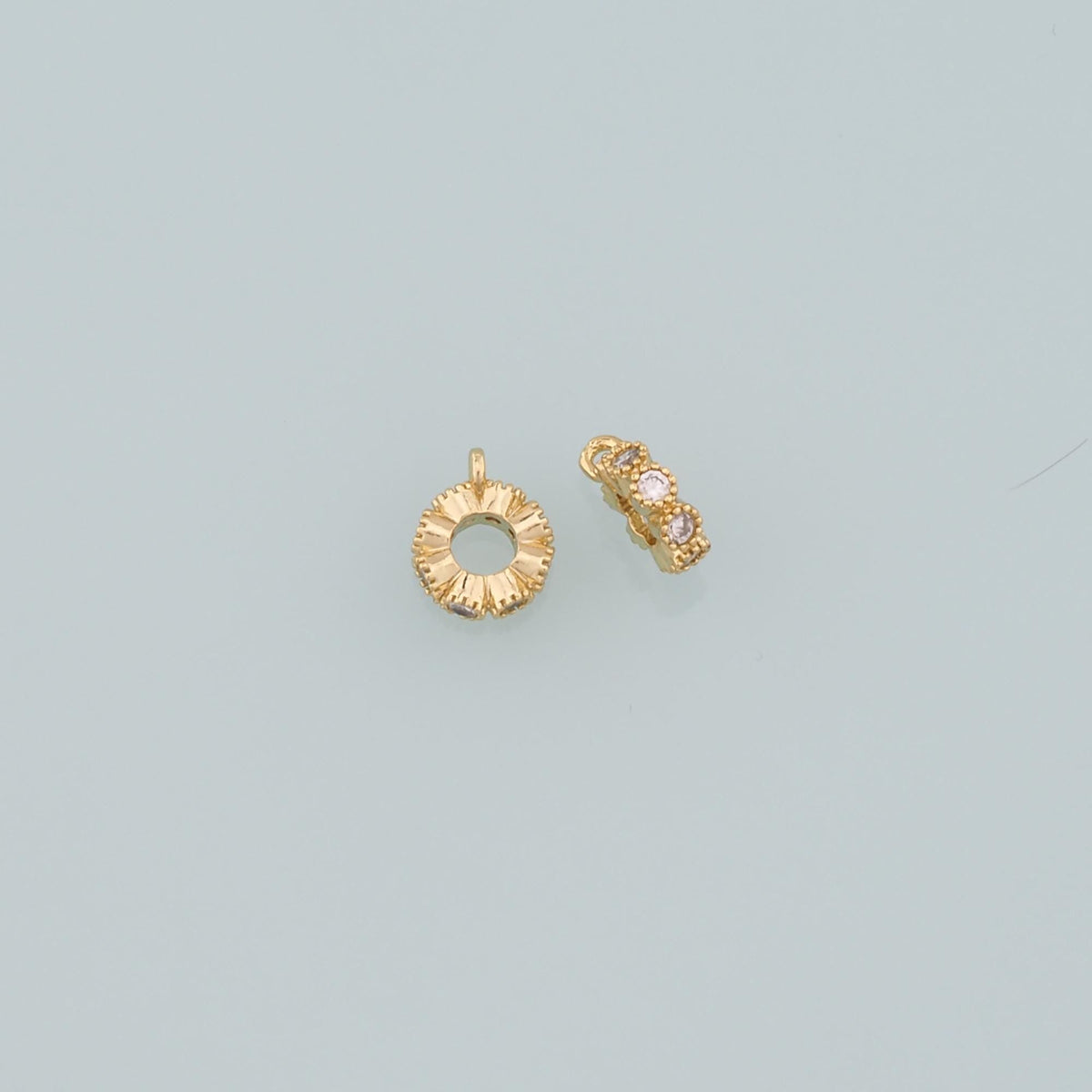 18K Gold Filled Hand Charm Pendant for Jewelry Making