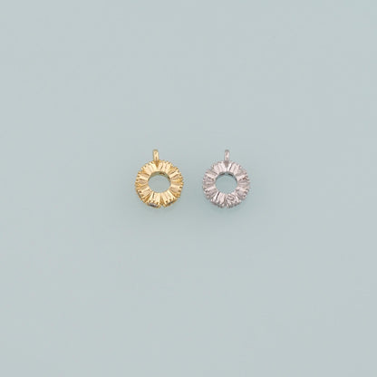 18K Gold Filled Hand Charm Pendant for Jewelry Making