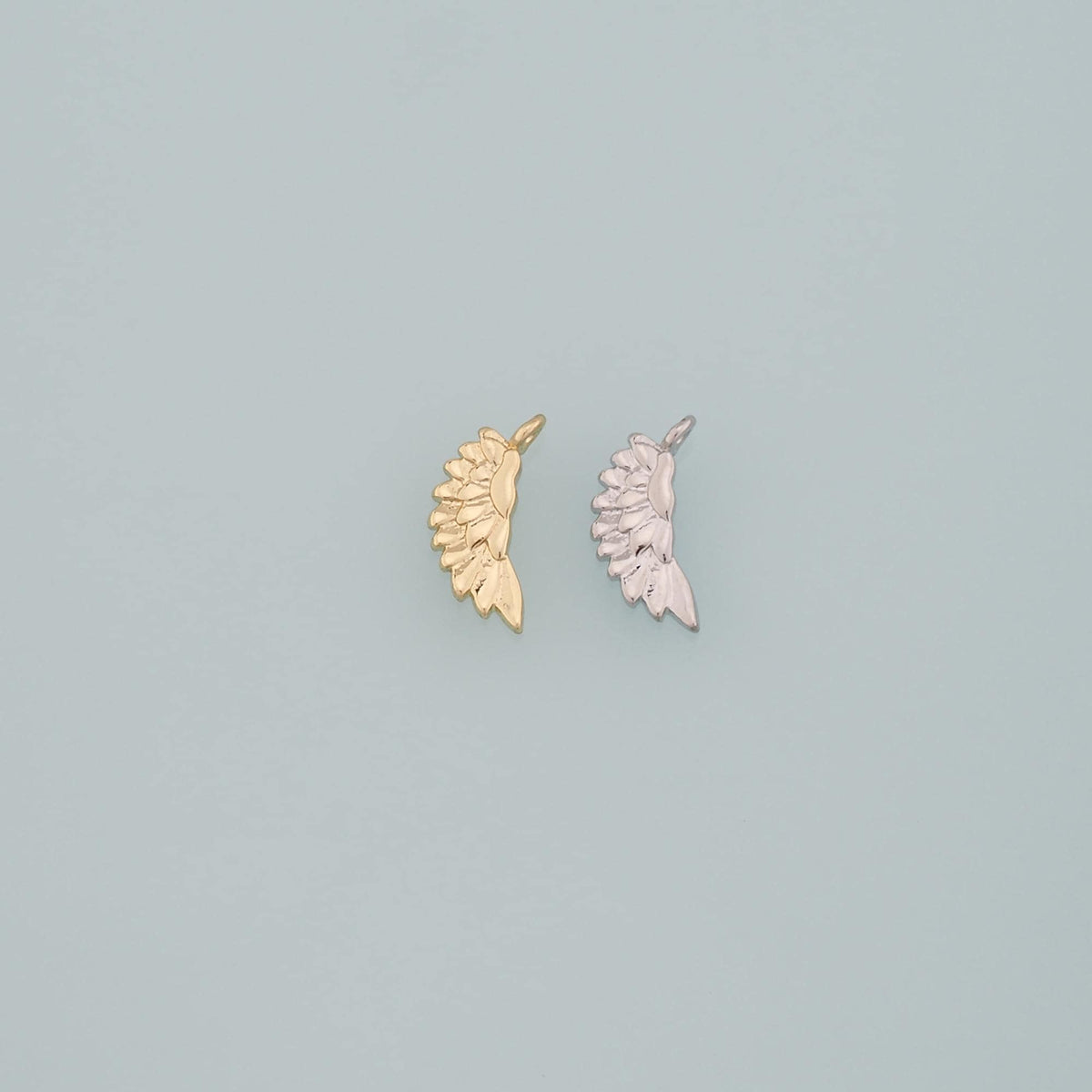 Gold Wing Charms,18K Gold Filled Wings Pendant,Angel Wings Charm Bracelet Necklace for DIY Jewelry Making Supply