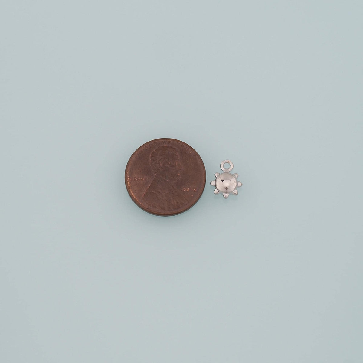 18K Gold Filled Sun Charm Pendant for Jewelry Making