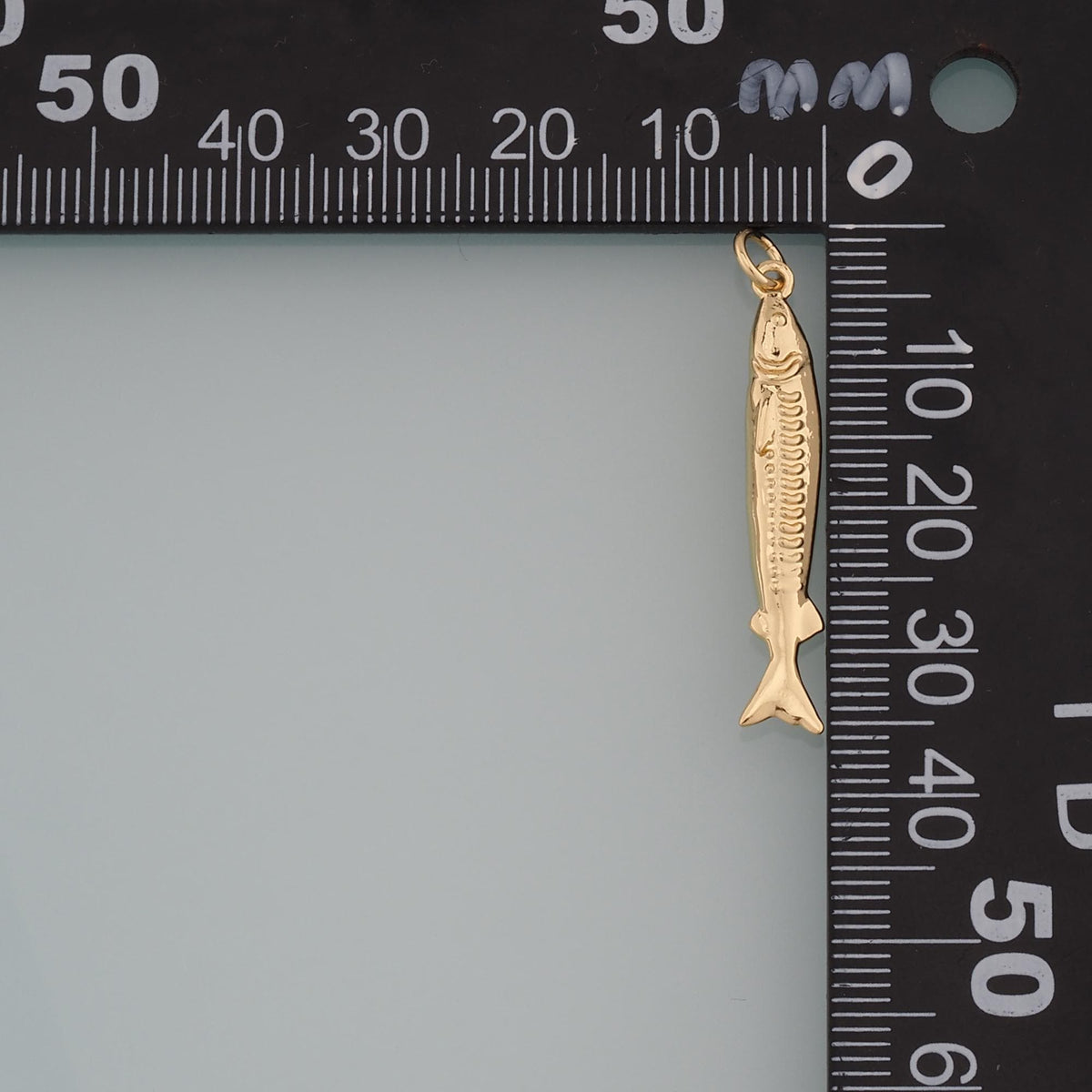 Gold Fish Charms,18K Gold Filled Fish Pendant,Ocean Charm Bracelet Necklace for DIY Jewelry Making Supply