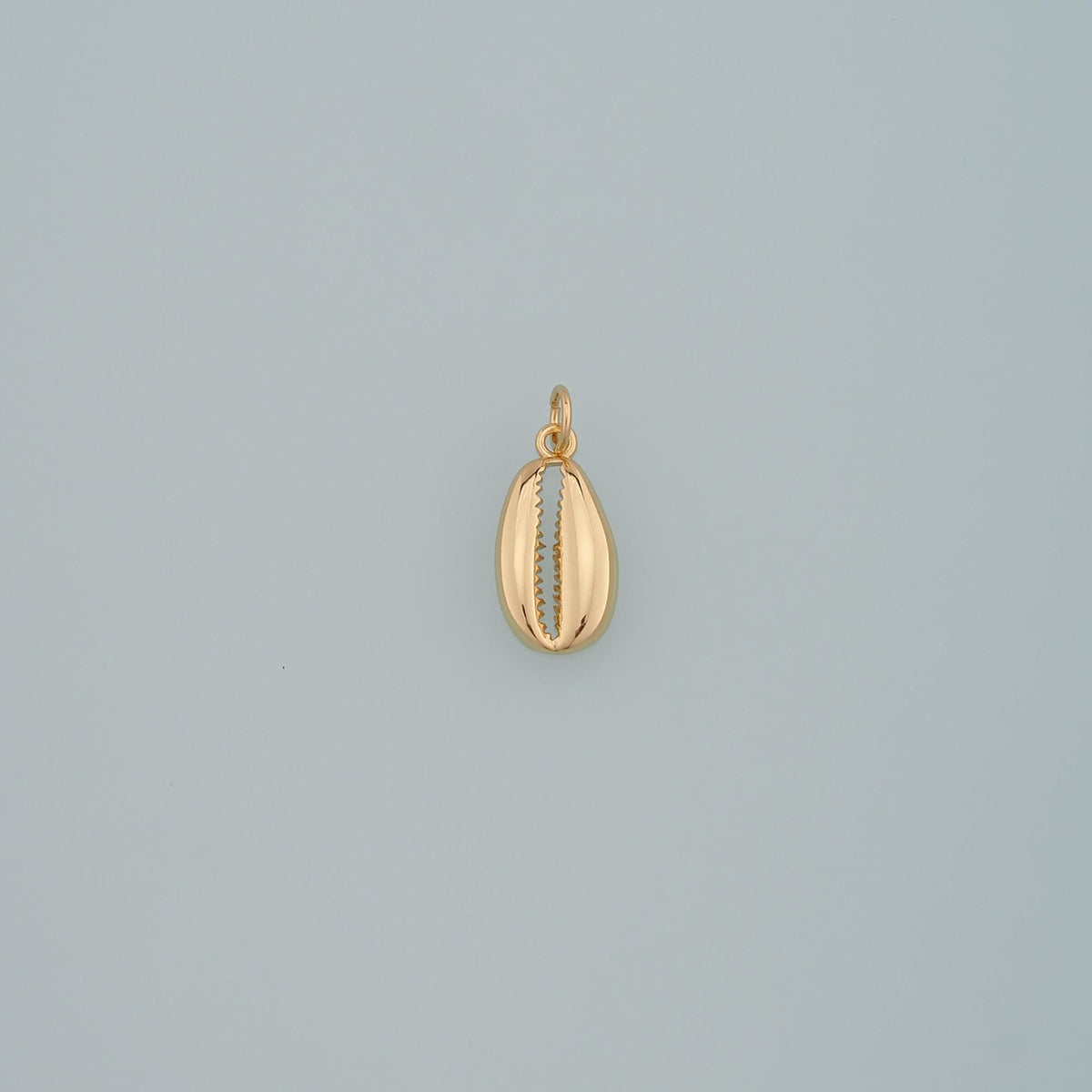 Gold Ocean Charms,18K Gold Filled Cowrie Shell Pendant,Conch Shell Charm Bracelet Necklace for DIY Jewelry Making Supply