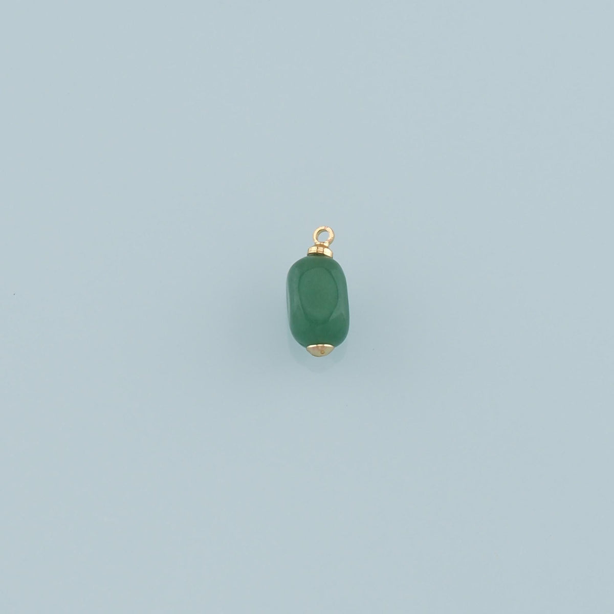 18K Gold Filled Oval Charm Pendant for Jewelry Making