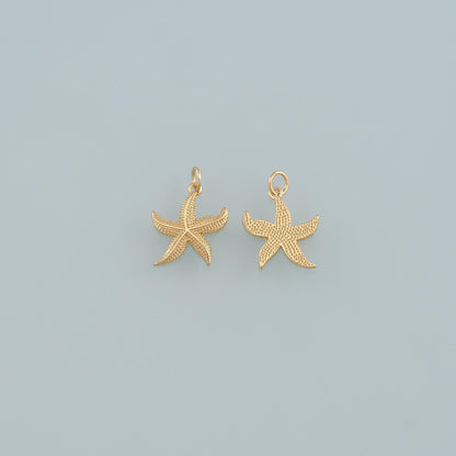 18K Gold Filled Star Charm Pendant for Jewelry Making