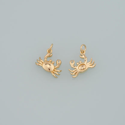 18K Gold Filled Hand Charm Pendant for Jewelry Making