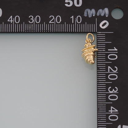 18K Gold Filled Croissant Pendant,Dainty Croissant Charm Bracelet Necklace for DIY Jewelry Making Supply