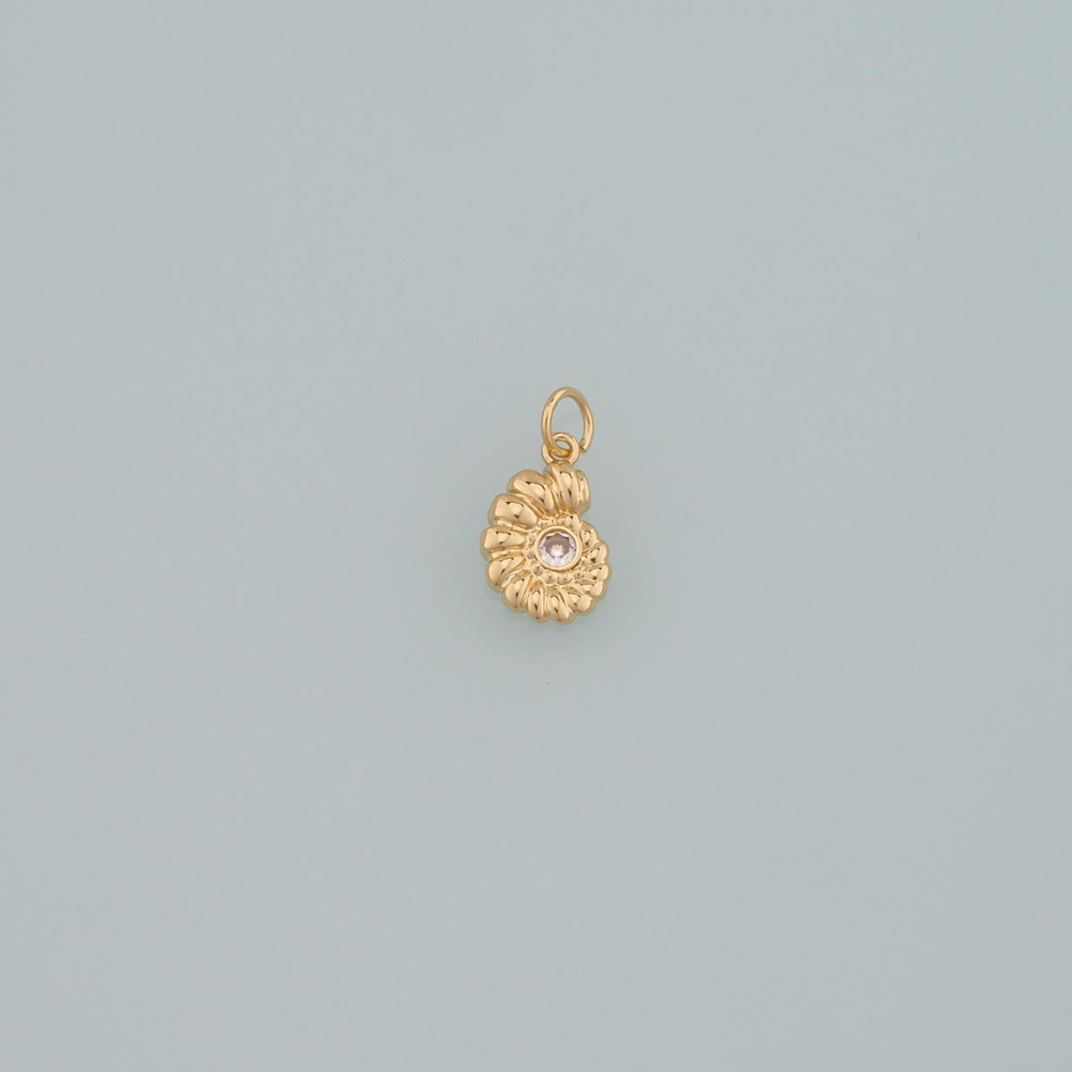 Gold Shell Charms,18K Gold Filled Conch Pendant,Conch Shell Charm Bracelet Necklace for DIY Jewelry Making Supply