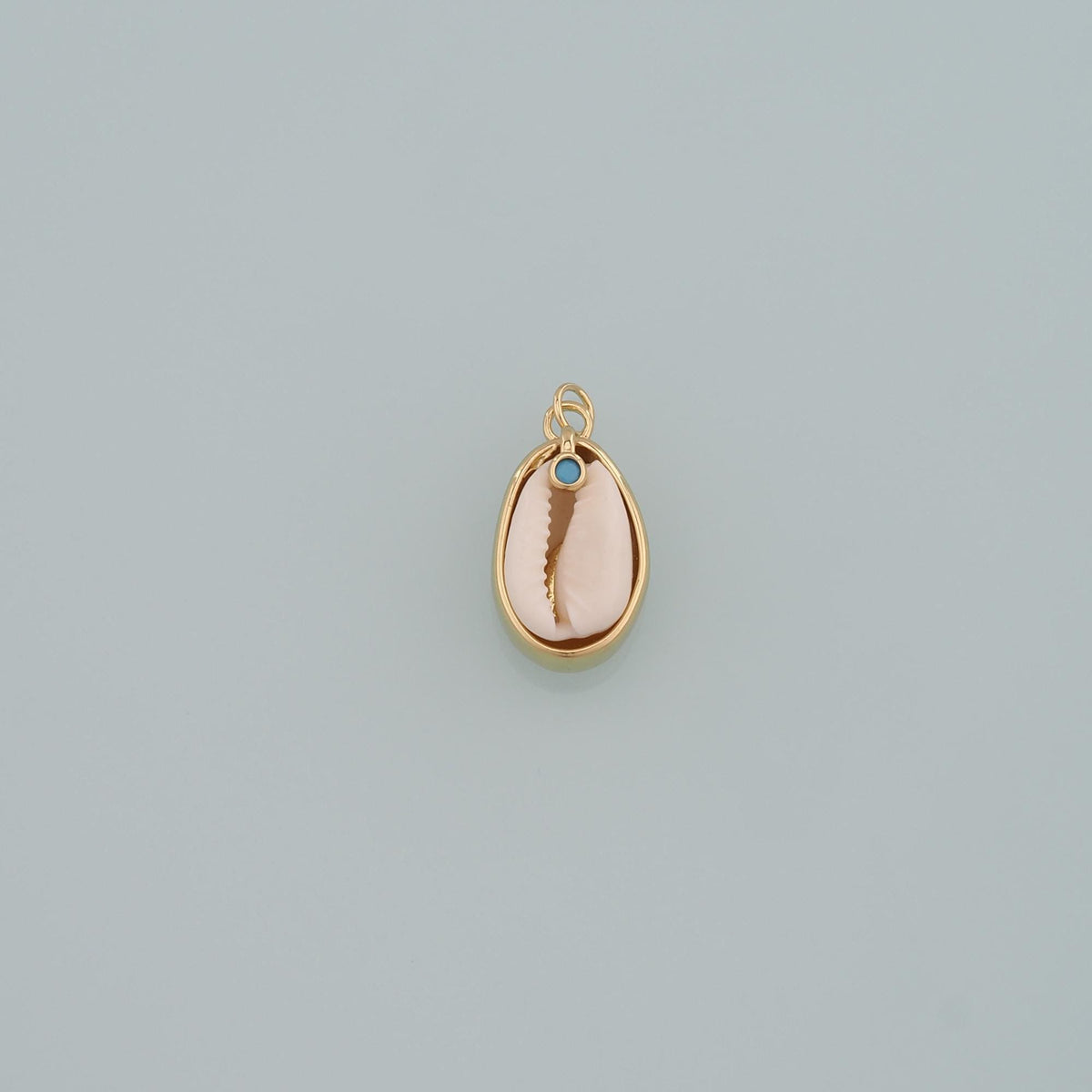 18K Gold Filled Shell Charm Pendant for Jewelry Making